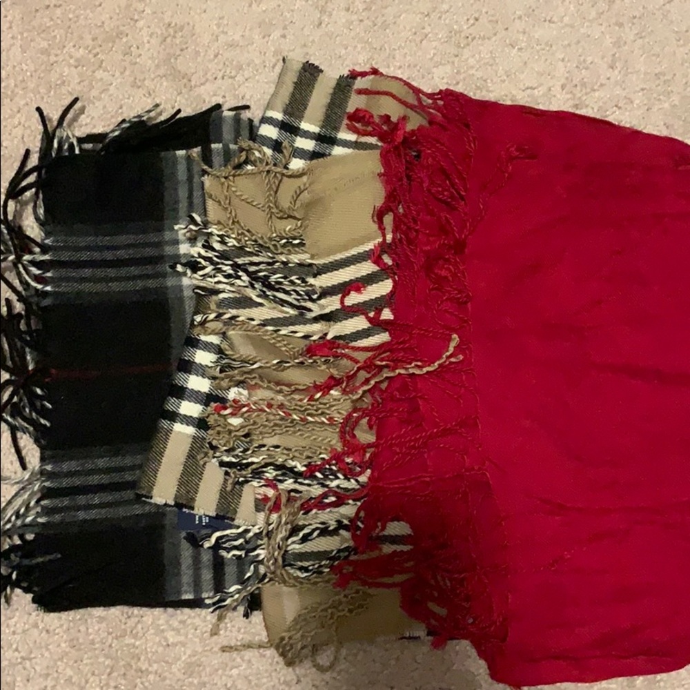 Three scarves